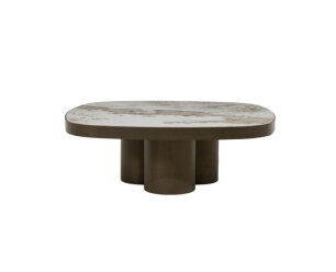 Salontafel Santino 90x90cm - bruin | Eleonora