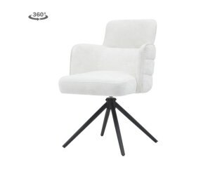 Rumo Armstoel - fabric ATS118-2 ecru (draaibaar)