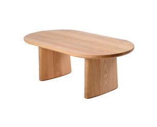 Salontafel Lazlo ovaal eiken 110x55x38 cm - Naturel