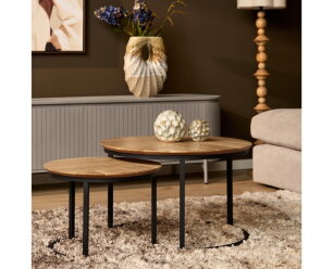 Salontafel Otik Natural Oak | 70 cm | set van 2