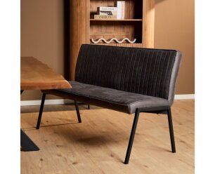 Eetkamerbank Tivoli Bull | 155 cm | Antraciet