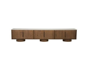 TV meubel Leandro 250x44cm - bruin | Eleonora