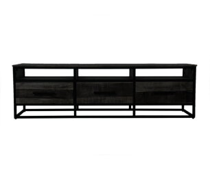 Zwart TV-meubel mangohout 170 cm breed kopen?