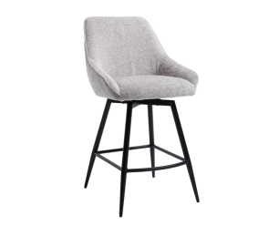 Trino Barstoel - fabric Trenza 08 oyster (draaibaar)