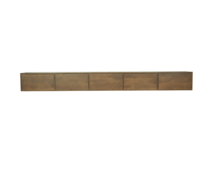 Zwevend tv meubel Vision Walnut | 280 cm