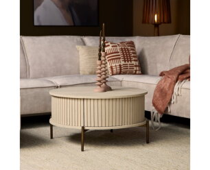 Salontafel Madison Sand | 80 cm | Rond