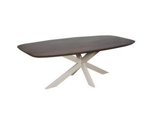 Eettafel Madison Walnut | 200 cm | Deens Ovaal | Poot Sand