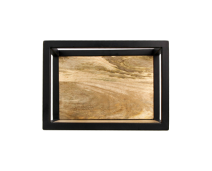 Wandbox Levels - 35x25 cm - mangohout/ijzer