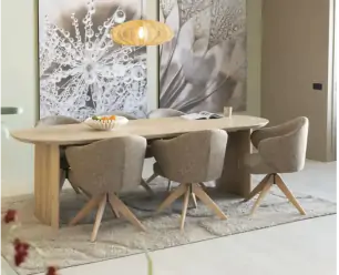 Eettafel Dex 250x100cm - naturel | Eleonora