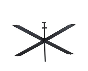 Matrixpoot Zwart Ovaal/Rechthoek 140 cm Koker 2,5x7,5 cm