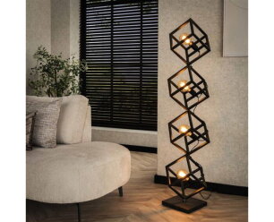 Vloerlamp 4L kubus - Charcoal