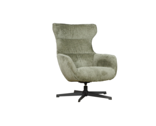 Draaifauteuil Foss stof Movie Taupe 12 met hoge rug