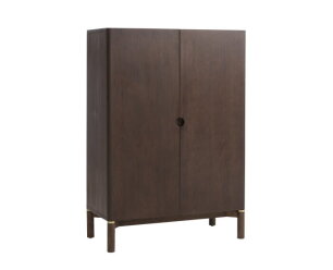 Opbergkast Arun eiken 90x46x130 cm - Espresso bruin
