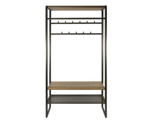 Garderobemeubel Luno roede XL - Poedercoat drift brown