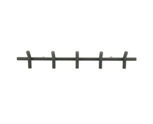 Wall coat rack Matto 5 88x13.5cm - black | BY-BOO