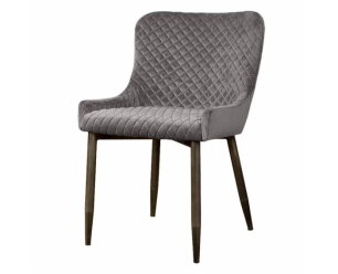 Oledo Stoel - fabric Bluvel 14 grey