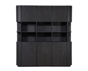Kabinet Oslo 203x42cm - zwart | Eleonora