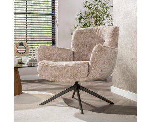 Fauteuil Forza draaibaar - Hoven zand-bruin