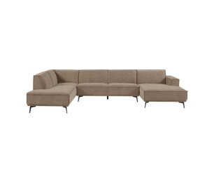 Leeds Chaise R - 2 5 - Ottoman L - City 453 Moss Grey