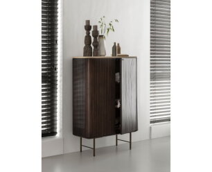 DTP Home Maroon bergkast 2 deurs 130x90x40 cm - Mahoniehout & Mortex - Bruin