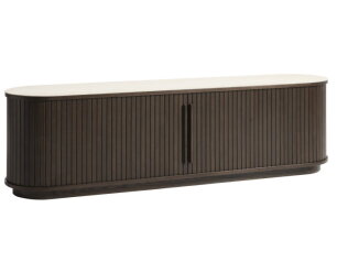 TV meubel Enna eiken 180 cm - Dark espresso - keramiek