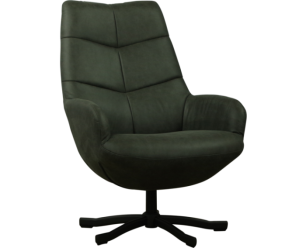 Fauteuil Dean stof Magnum Graphite 66 grijs met hoge rug en pocketvering