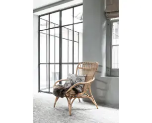 Lounge chair Catania,95x75x80 cm, Natural rattan
