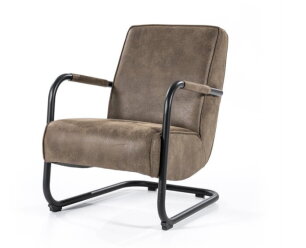 Bruine fauteuil industrieel