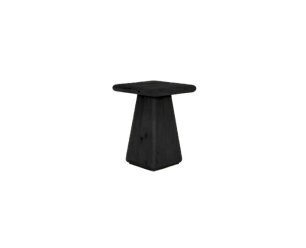Asti Bijzettafel vierkant zwart 40 cm