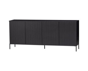 New Gravure Dressoir 200 Cm Grenen Zwart [fsc] - WOOOD Exclusive