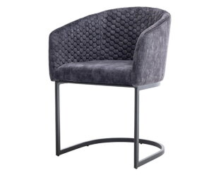 Pellaro Armstoel - fabric Adore 29 Dark grey