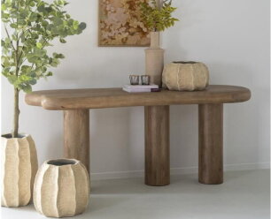 Sidetable Nigel 180x55cm - naturel | Eleonora