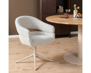Draaibare eetkamerstoel Lily Beige
