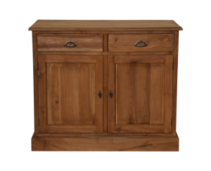 Dressoir 2 deurs - 100x45x85- Naturel - Teak