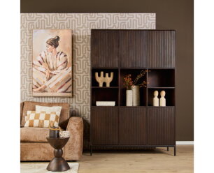 Vakkenkast Madison XL  Bruin Mangohout 135 cm