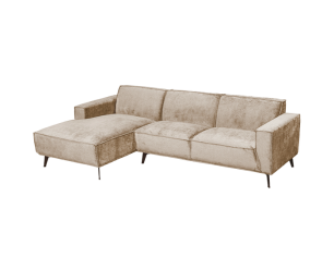 Tower Living Leeds 2 5-AR + Chaise L - Touch 102 Beige