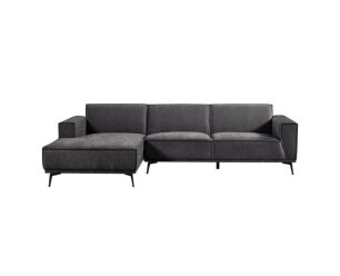 Leeds 2 5-AR + Chaise L - City 464 Black Blue