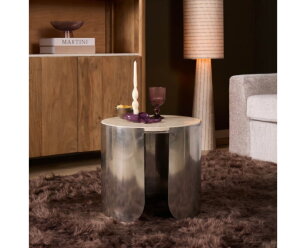 Salontafel Zeli Botticino marmer 45 cm