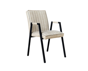 Eetkamerstoel Tivoli Bull | Beige | Met armleuning