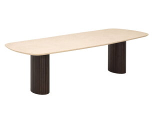 Dining table Maroon danish oval 270,76x270x110 cm, mahogany + mortex