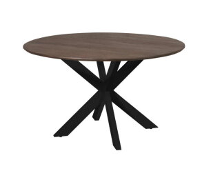 Eettafel Madison Brown | 130 cm | Poot Black