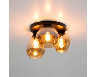 Plafondlamp Mix 3L - Amber glas