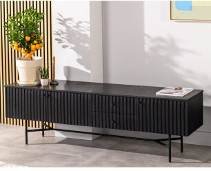 Tv-meubel, 175 cm, B340 zwart