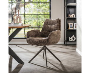 Armstoel Lounge draaibaar VPE2 - Hoven taupe-bruin