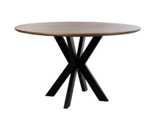 Eetkamertafel Ø130, Mango Brown Walnut - Tokio Table Collection