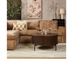 Salontafel Madison Brown | 80 cm | Rond