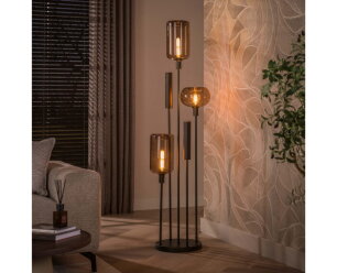 Vloerlamp Serene getrapt 2+3L - Sienna bruin