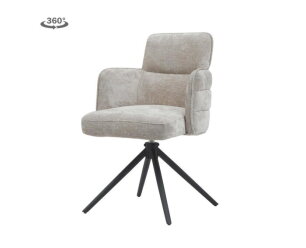 Rumo Armstoel - fabric ATS118-4 beige (draaibaar)