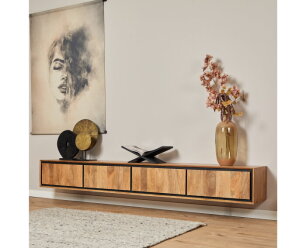 Zwevend tv meubel RichWood | 240 cm