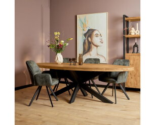 Eetkamertafel Denver | Ovaal | Mangohout | 300 cm